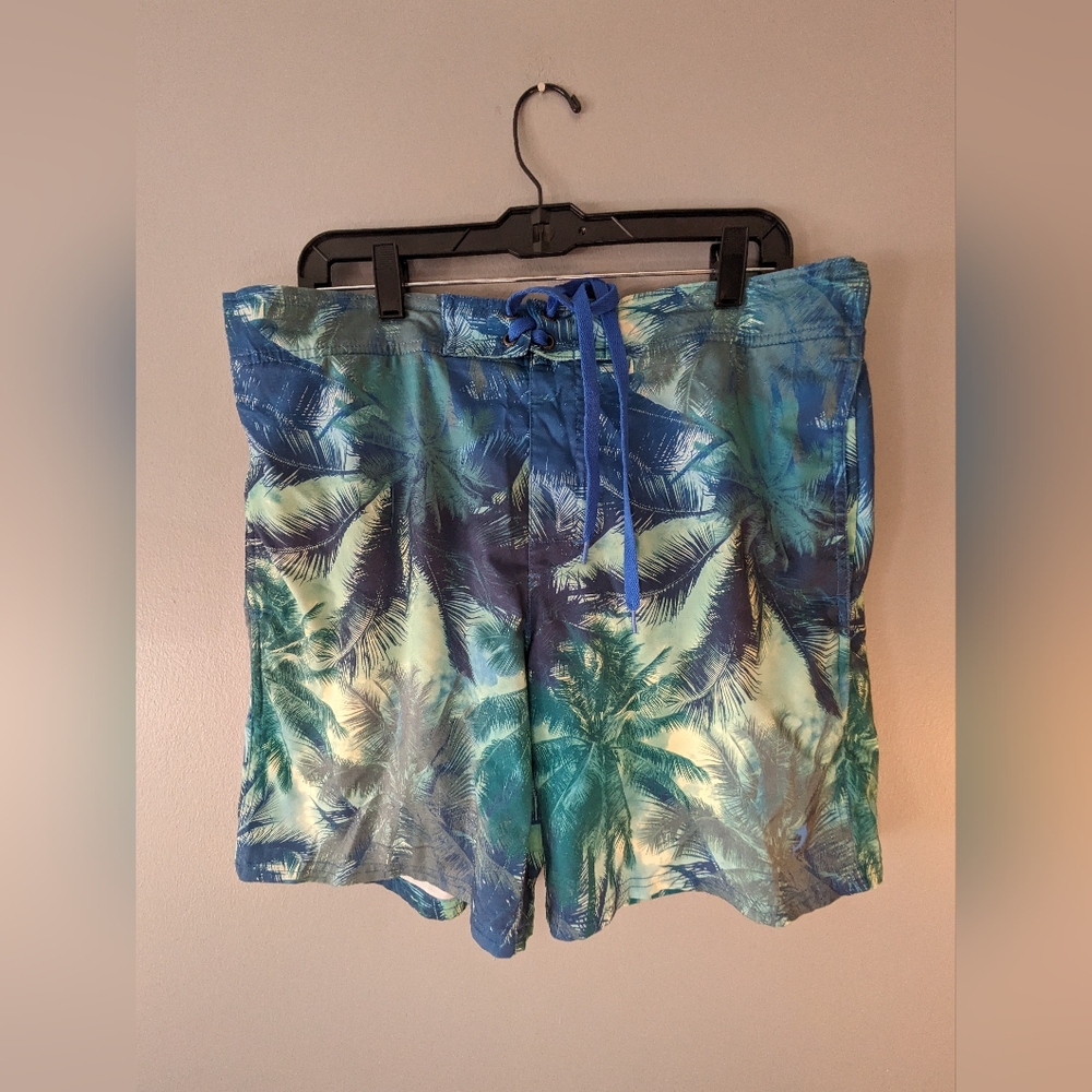 Reel Legends Swim Trunks Large Blue/Green
